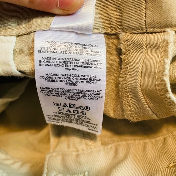 Brooks Brothers Khaki Skirt with Front Pleat and Button Tie Back Businesswear - Picture 5 of 6